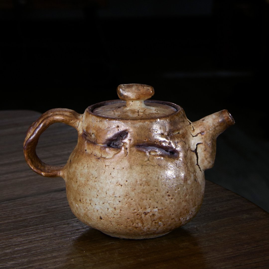 粉引系列 | 正把茶壶 - 柴烧 仿古 陈金旺老师手作 - 茶具/茶杯 - 陶 金色
