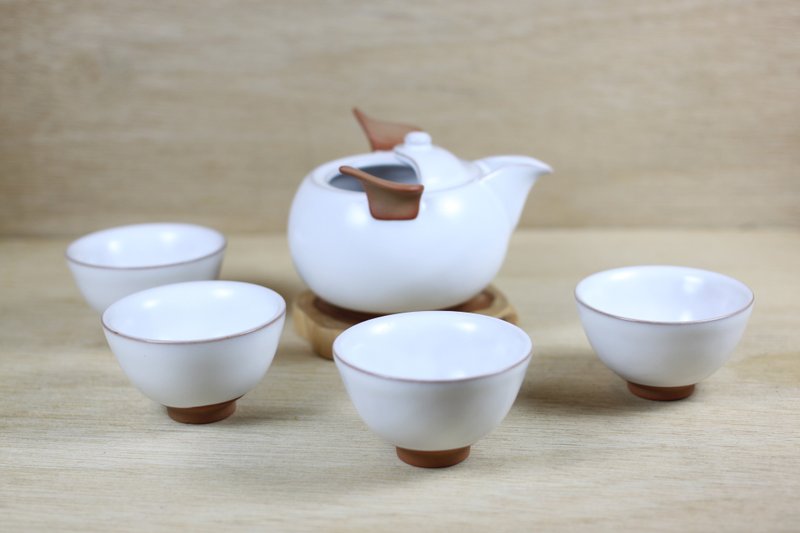 【台湾制造】鸾翔 月白汝窑茶具组 陶艺名家叶敏祥作品 - 茶具/茶杯 - 瓷 