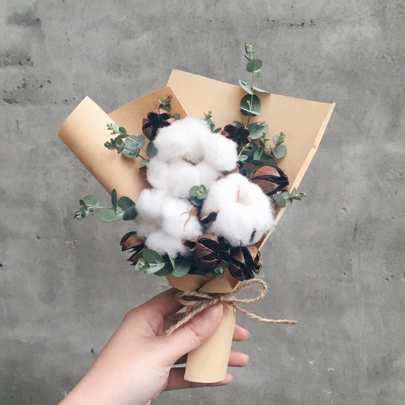 鬼怪 毕业花束 棉花花束 - 植栽/盆栽 - 植物．花 多色