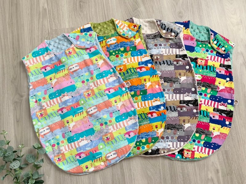 动物叠叠乐 防踢被 防踢背心 弥月礼 - 其他 - 棉．麻 