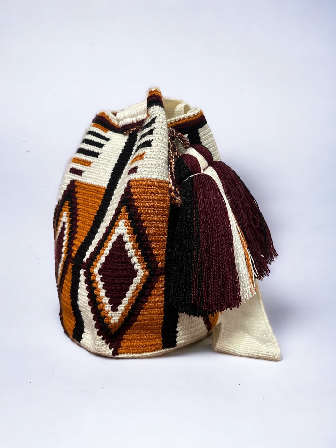 哥伦比亚 Wayuu 手织袋 - 侧背包/斜挎包 - 棉．麻 多色