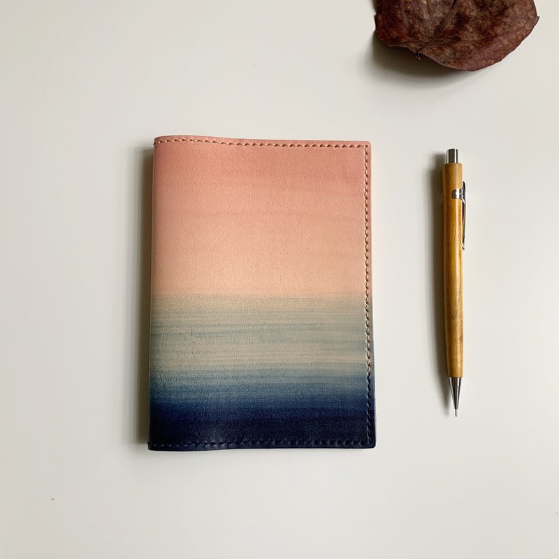 【静静的午后。手染皮革笔记本套】手帐套 书衣 定制刻字 礼物 - 笔记本/手帐 - 真皮 