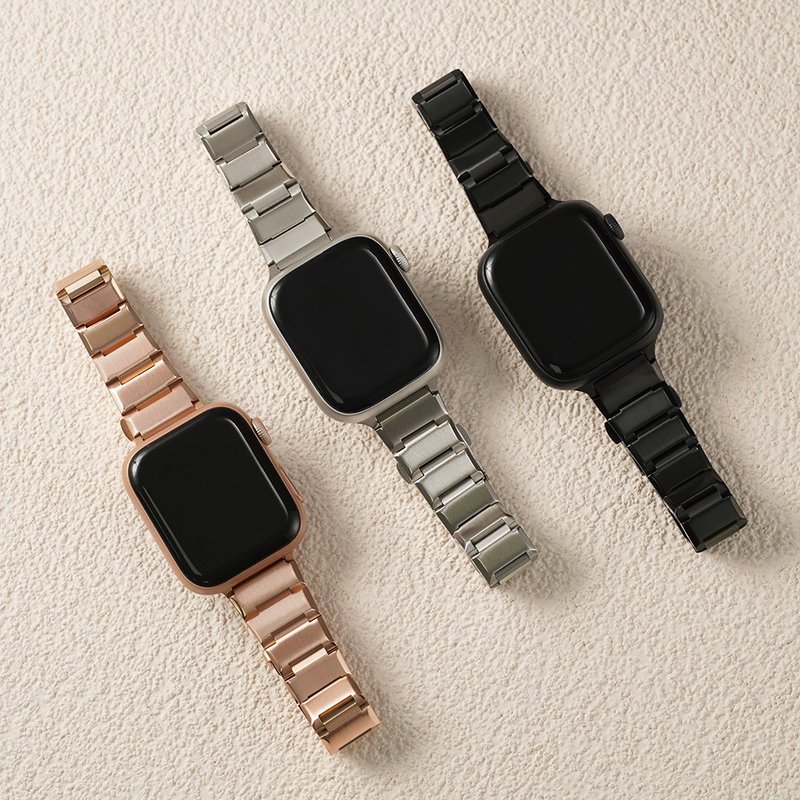 Apple watch - 质感雾光砖形(缩腰)不锈钢 苹果表带 - 表带 - 不锈钢 