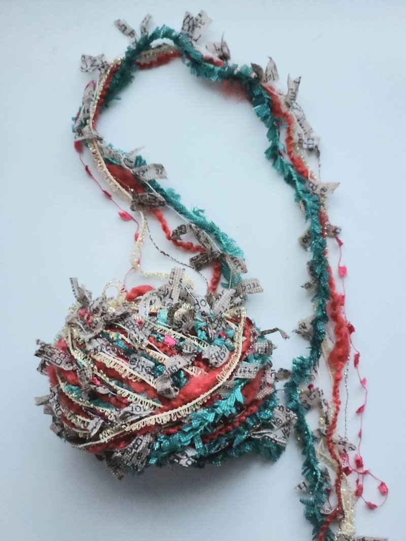 日本混合纱线　400厘米  ( 12.3g ) - 编织/刺绣/羊毛毡/裁缝 - 其他人造纤维 红色