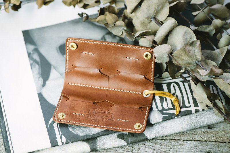 意大利Buttero手缝SD记忆卡收纳包 - 相机 - 真皮 咖啡色