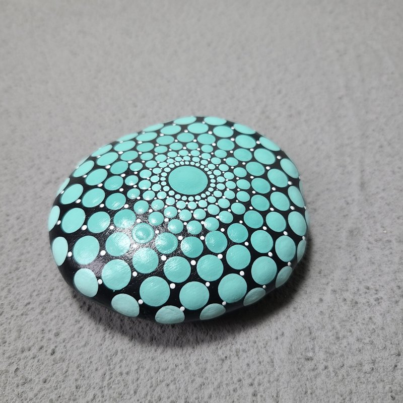 Mandala stone 点绘曼陀罗 - 插画/绘画/写字 - 其他材质 黑色