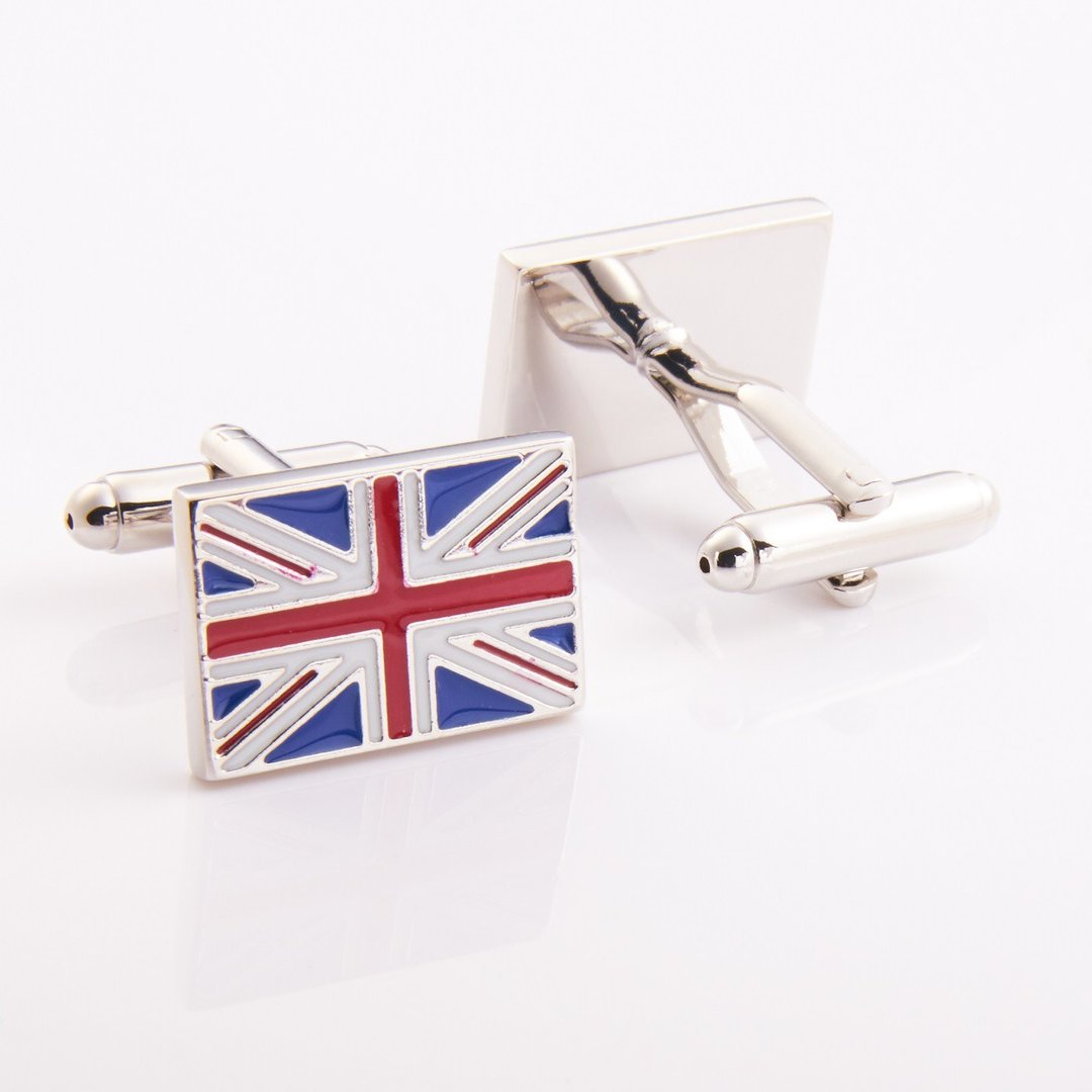 英国绅士 - 袖扣 - 其他金属 蓝色