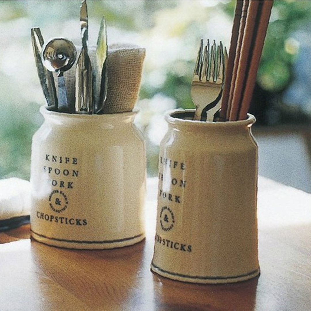 MEISTER HAND 陶瓷收纳桶 - 厨房用具 - 陶 白色