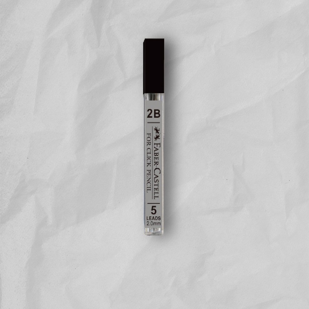 Faber-Castell 2.0MM 2B自动铅笔芯-5入 (原厂正货) - 其他 - 其他材质 黑色