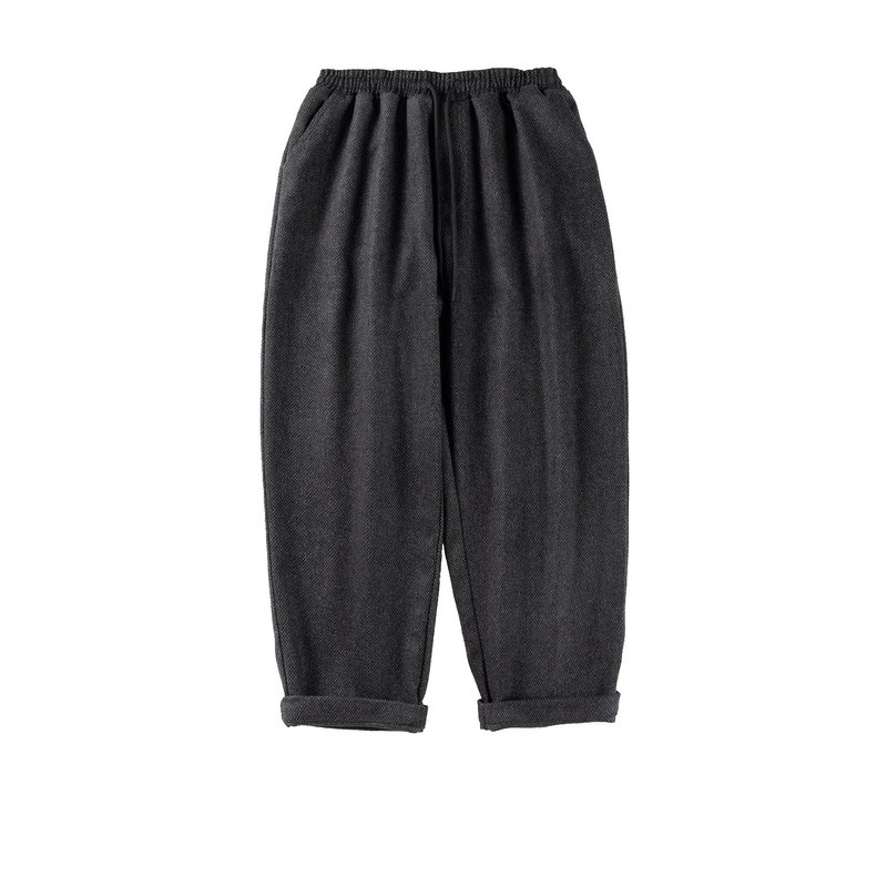 【神海纹 摹】原创日系改良羊毛秋冬宽裤 - 男士长裤 - 羊毛 