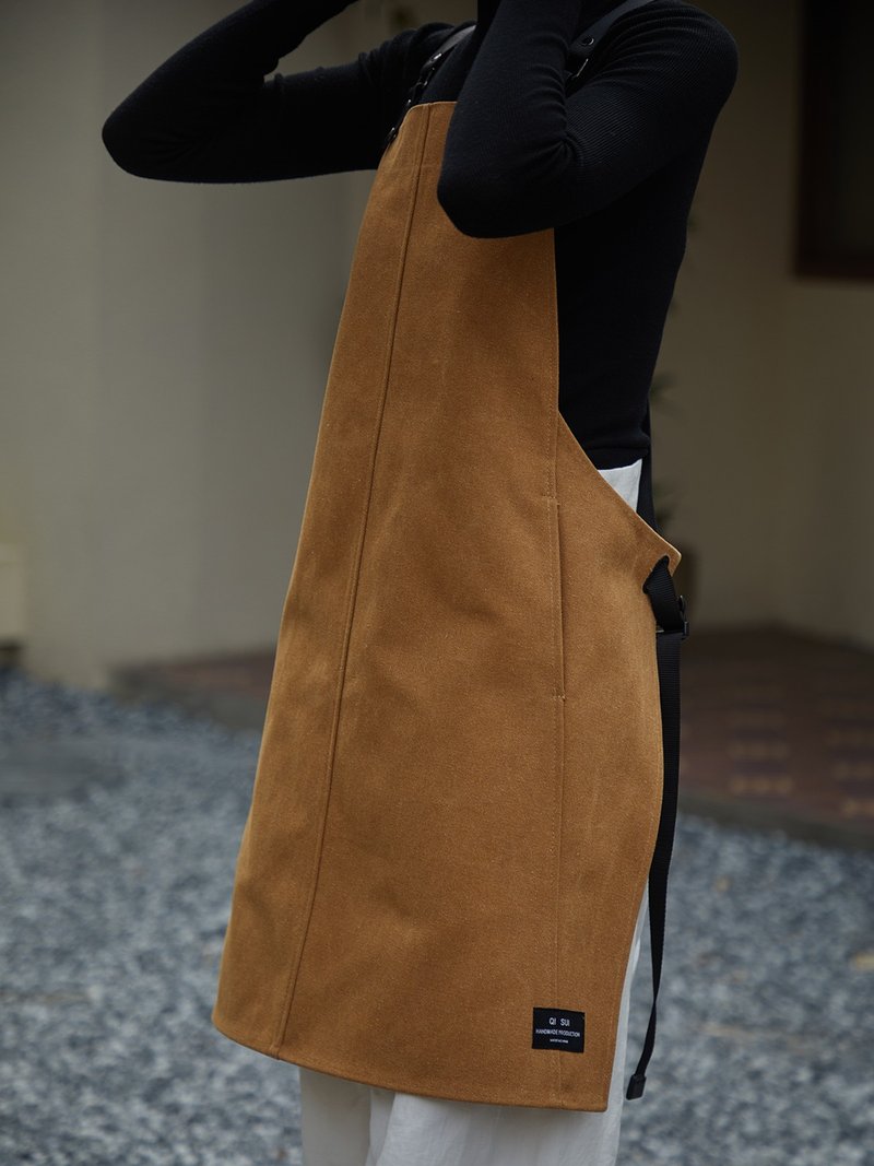 Virgo Studio 多色咖啡师烘焙店厨房花园艺工作高端双肩帆布围裙 - 围裙 - 其他材质 