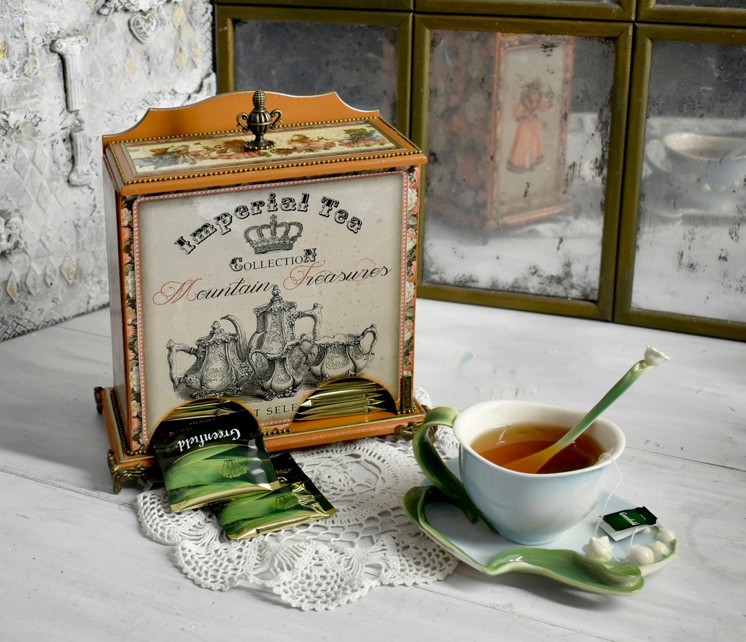 用于存放一次性茶包的双兵马俑茶馆 - 其他 - 木头 橘色