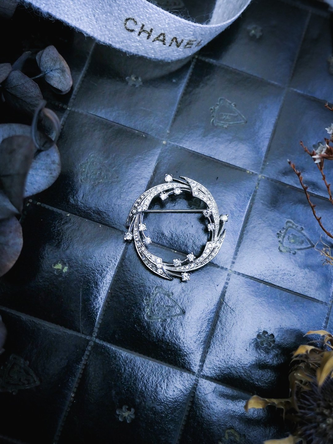 Panetta 流星浪花圆圈胸针—美国古董首饰 Vintage Jewelry - 胸针 - 纯银 