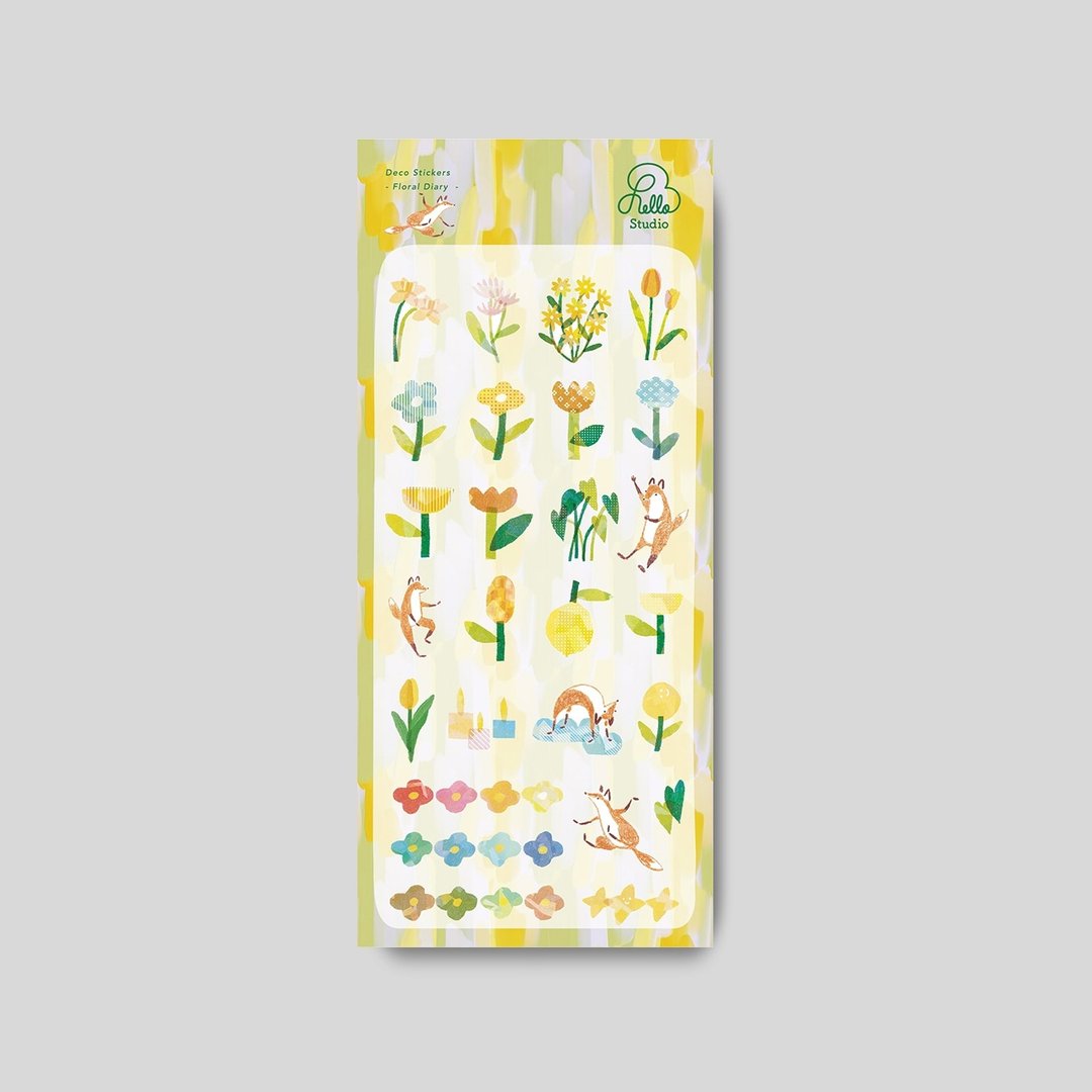 花屿日记 Floral Diary | 透明割型贴纸 - 贴纸 - 纸 