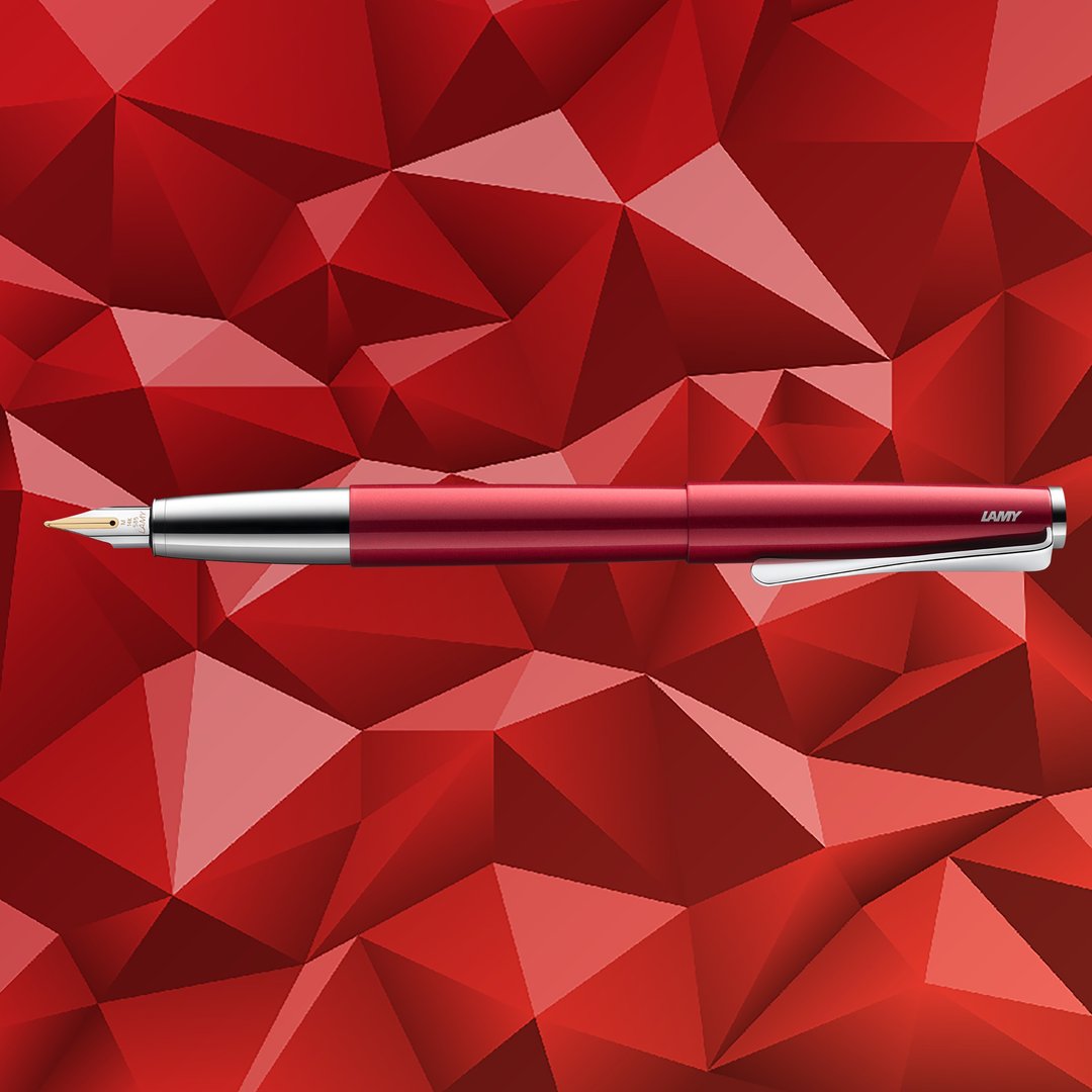 LAMY 限量 - 钢笔 / studio 系列  - pianored 钢琴红 - 钢笔 - 铝合金 红色