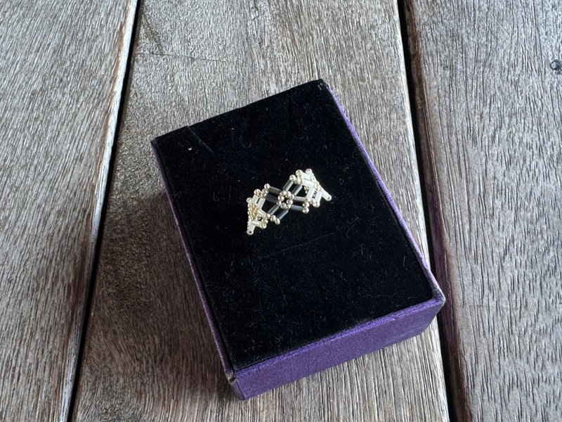 20260101 日本御幸珠 串珠 介指 - 项链 - 半宝石 灰色