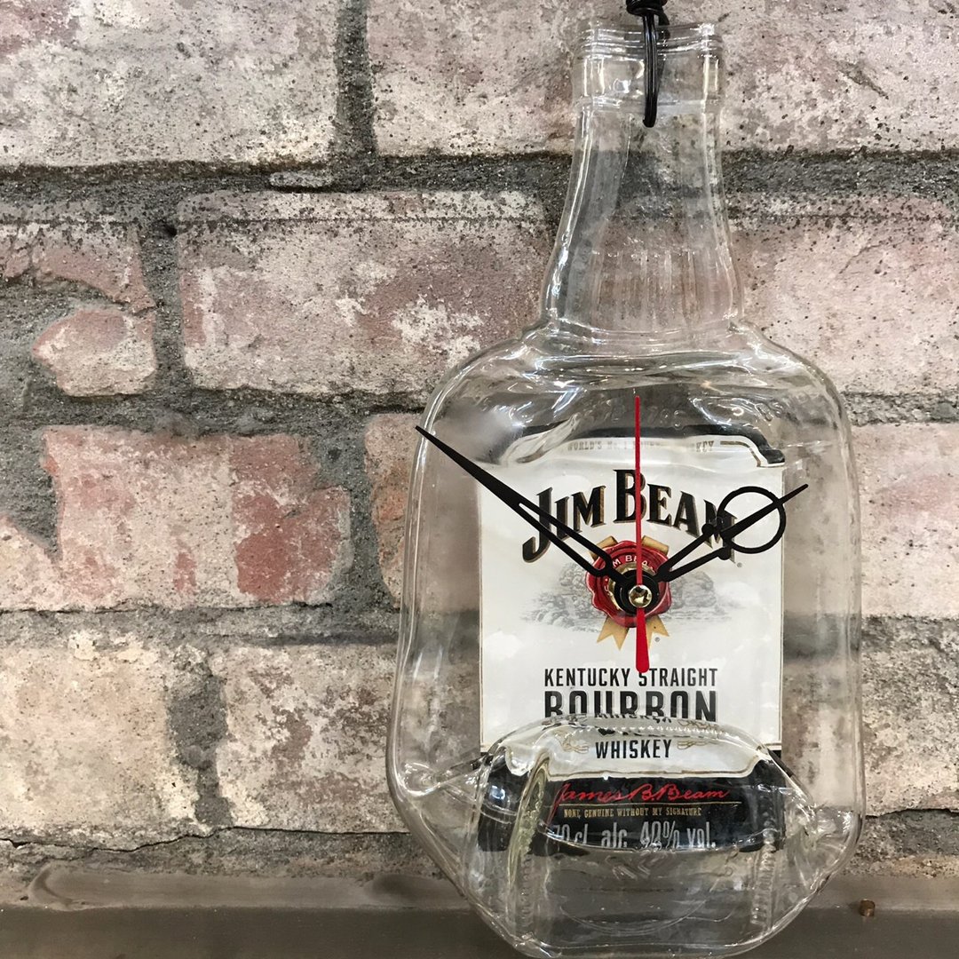 JIM BEAM金宾威士忌 祝福瓶安挂钟 - 时钟/闹钟 - 玻璃 