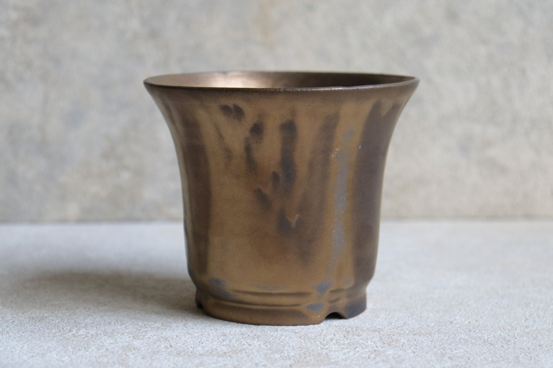 盆器-耀黑金 - 植栽/盆栽 - 陶 金色