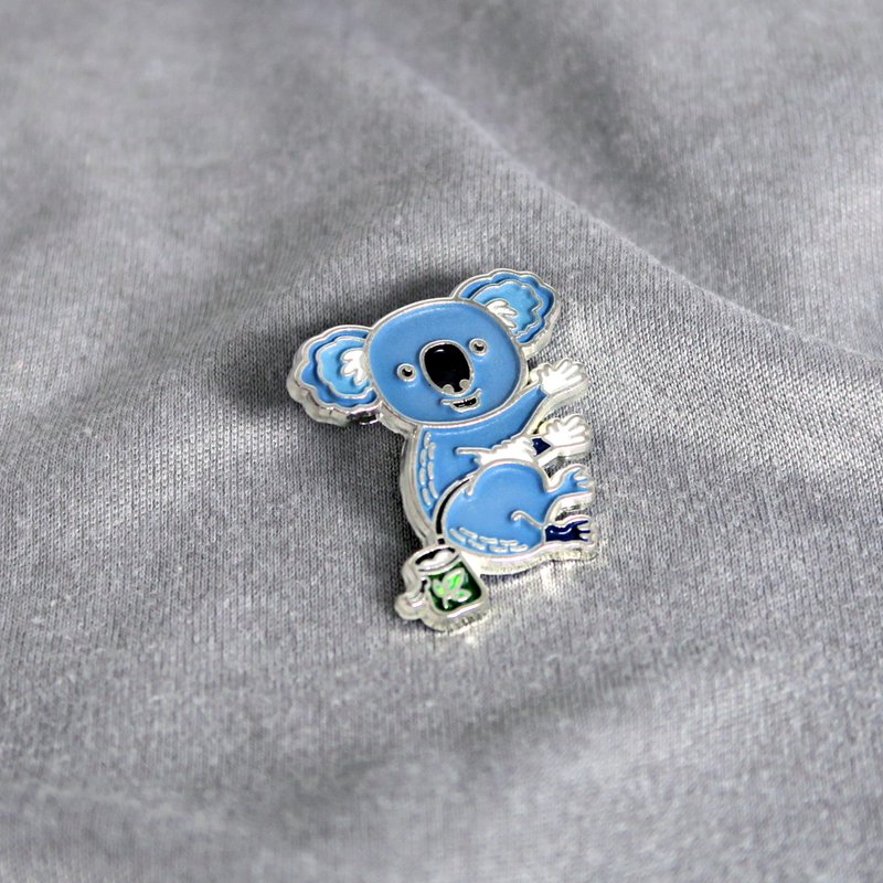 Pinchy Koala 珐琅别针 – 攀岩与抱石者的送礼首选 – 攀岩胸针 – 등반 クライミング - 徽章/别针 - 其他金属 多色