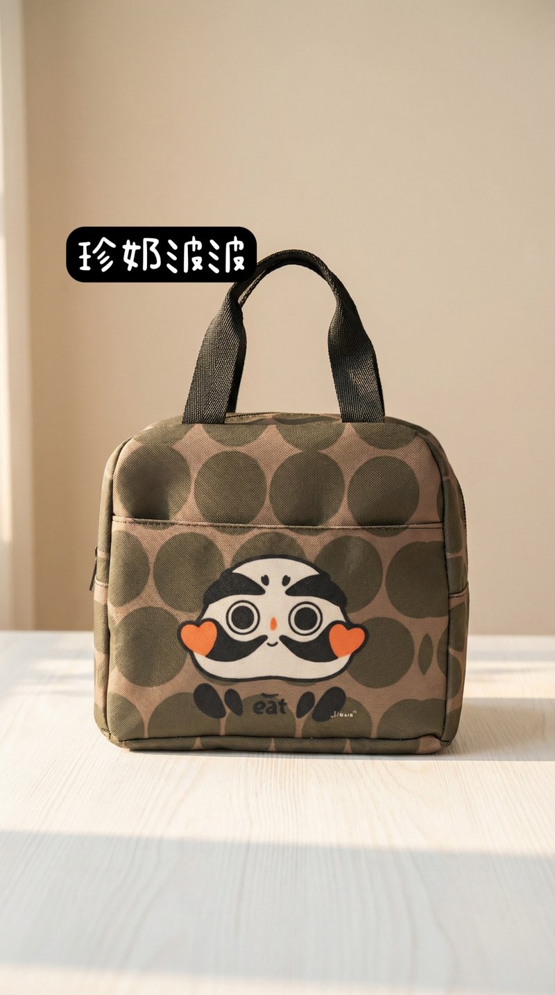 酒窝面包 儿童/大人餐袋 达摩 便当袋 手提袋 保温 防水 福神 - 手提包/手提袋 - 其他材质 卡其色