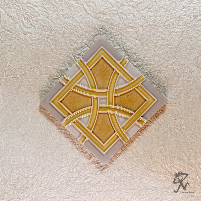 【 山人成型-花砖 】手工入釉 复古几何花砖 装饰磁砖_压箱藏品 - 墙贴/壁贴 - 瓷 