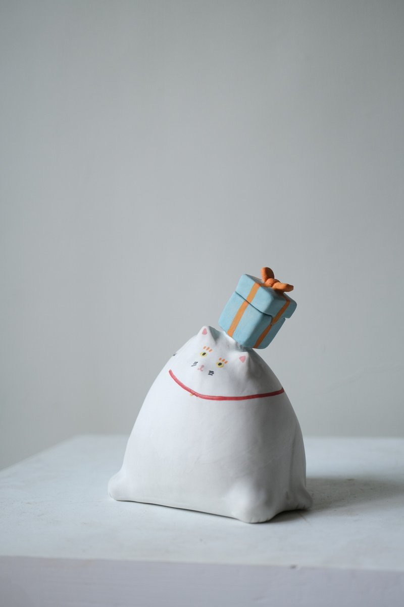 蛇prise招财猫 - 花瓶/陶器 - 其他材质 黄色