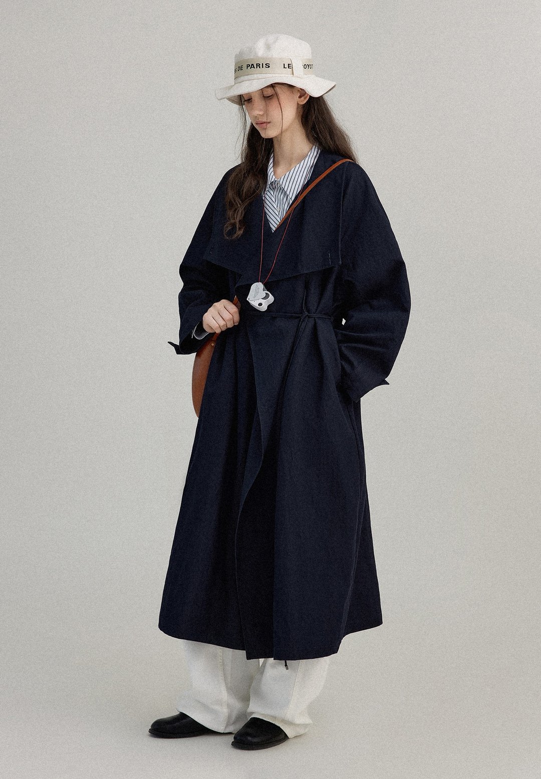 北欧复古 / 长风衣外套 / 微肌理 - 女装西装外套/风衣 - 其他材质 多色