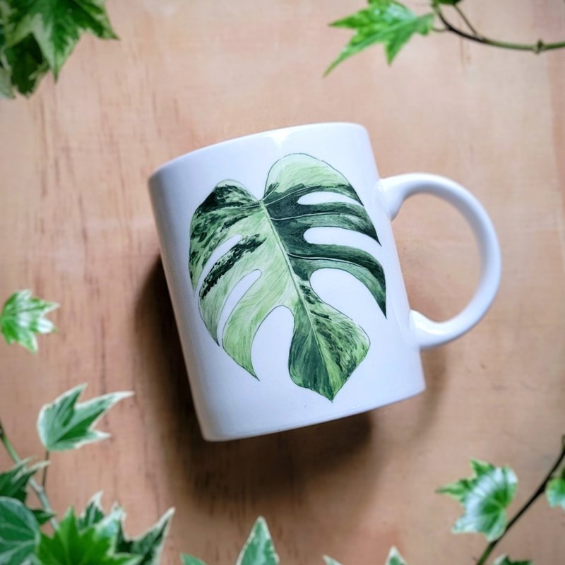 手绘观叶植物 马克杯 - 餐桌/书桌 - 瓷 