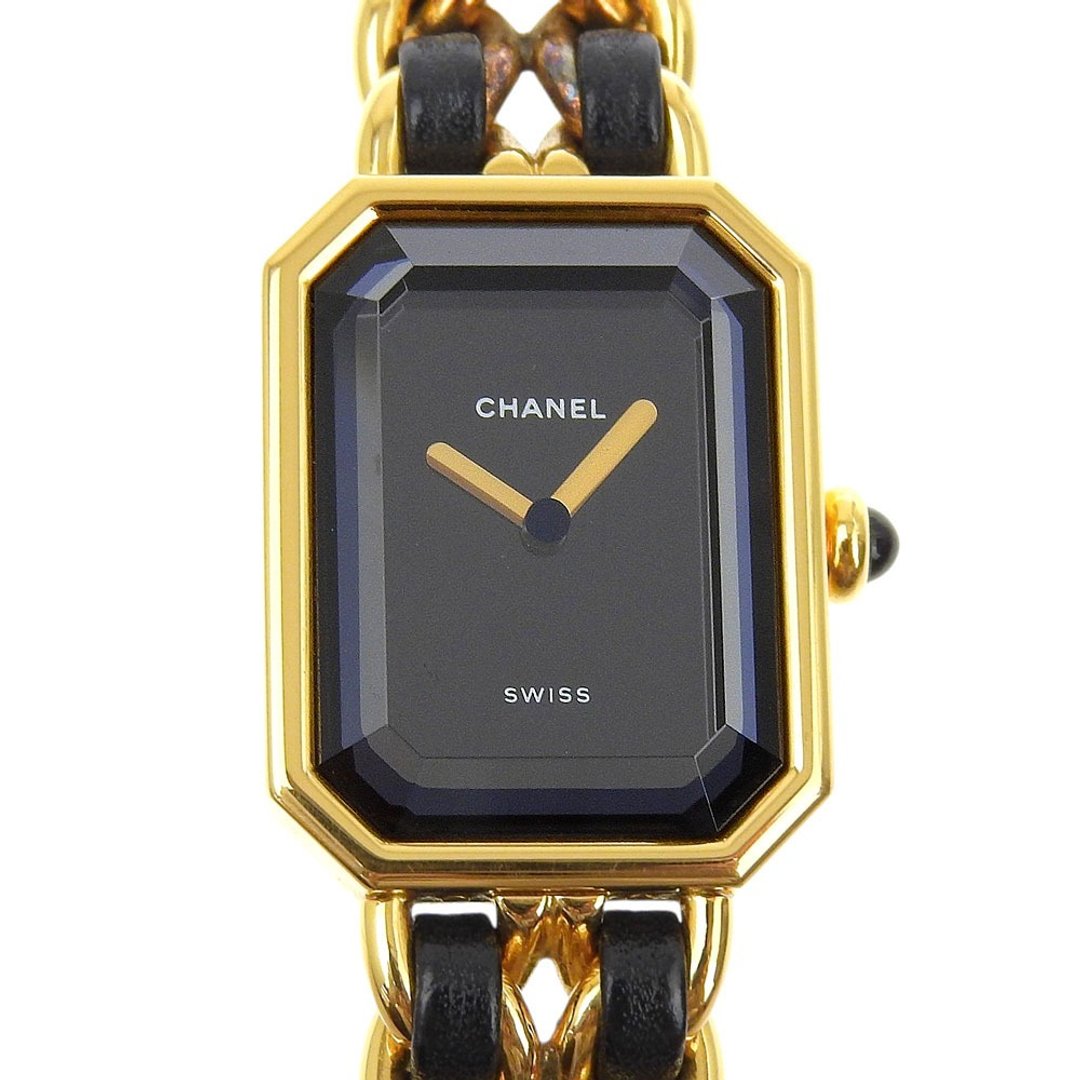 【日本直送】香奈儿 CHANEL Premiere S 手表 H0001 镀金 x 皮革 石英 指针式显示 黑色表盘 女仕款【二手】 - 女表 - 其他金属 黑色