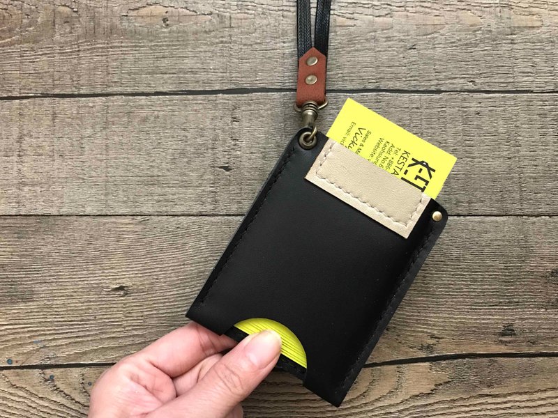 POPO│墨黑│证件套.名片套│真皮革 - 证件套/卡套 - 真皮 黑色