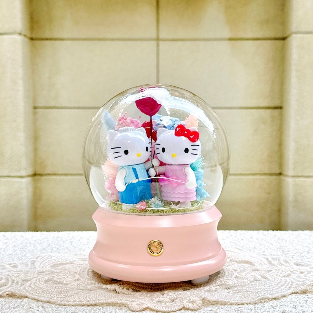 Hello Kitty/Dear Daniel/情侣/永生花/干燥花/蓝牙音乐盒/蓝牙 - 干燥花/捧花 - 植物．花 多色