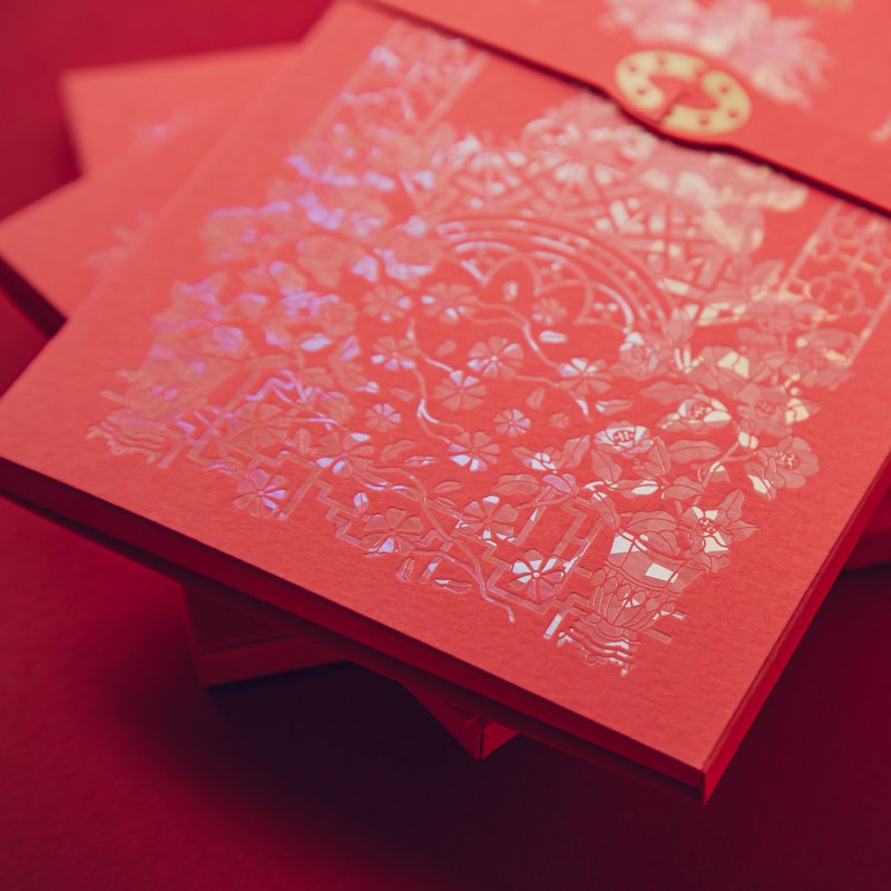 【限量释出】2026马年红包袋-银钻封套夹 - 红包/春联 - 纸 粉红色