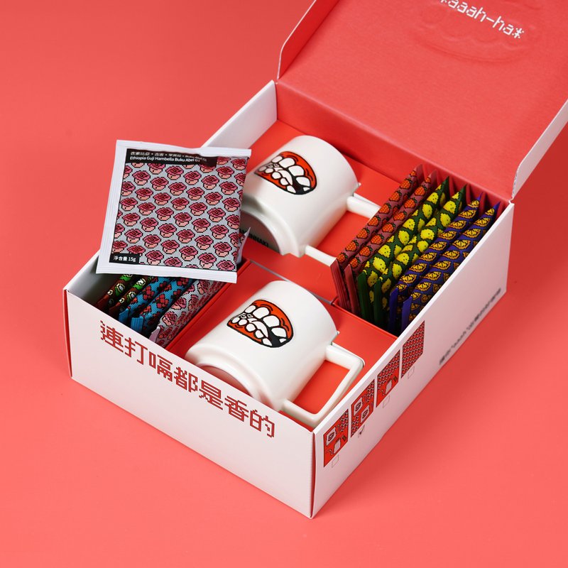 【圣诞礼盒】大礼盒-2杯12咖啡 aaah咖啡 - 咖啡 - 新鲜食材 多色