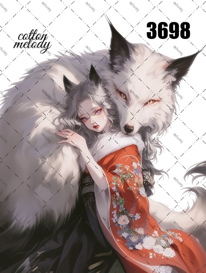 original sticker no.3698 人物贴纸 原创贴纸 原创人物贴纸 装饰贴纸 cotton melody - 贴纸 - 纸 