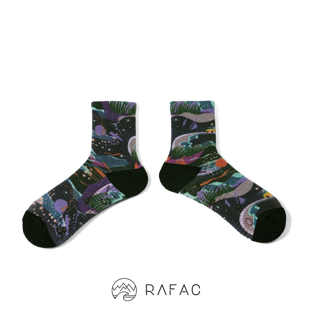 快速出货# RAFAC时髦运动中筒童袜_处处联名 突然去冒险 - 袜子 - 环保材料 蓝色
