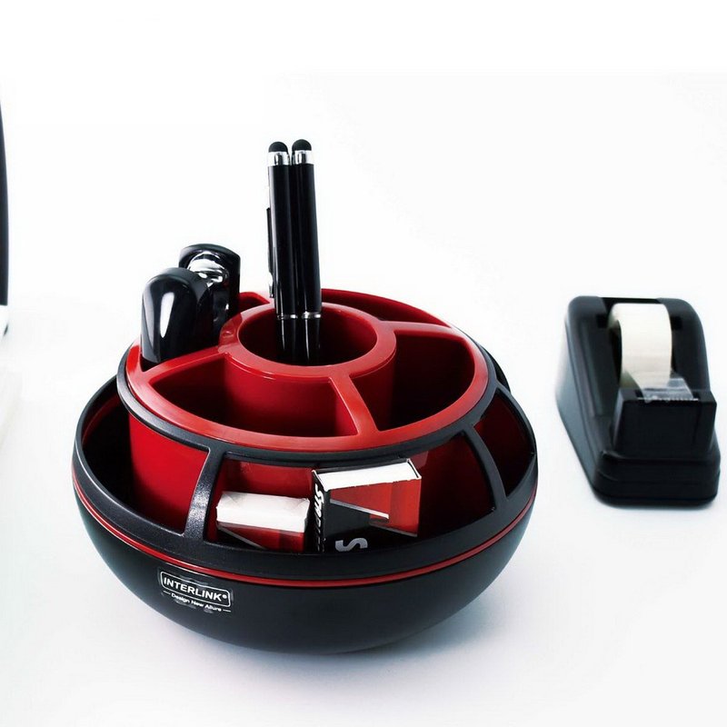 O-Life  圆形旋转笔筒(不含文具) - 笔筒/笔座 - 塑料 