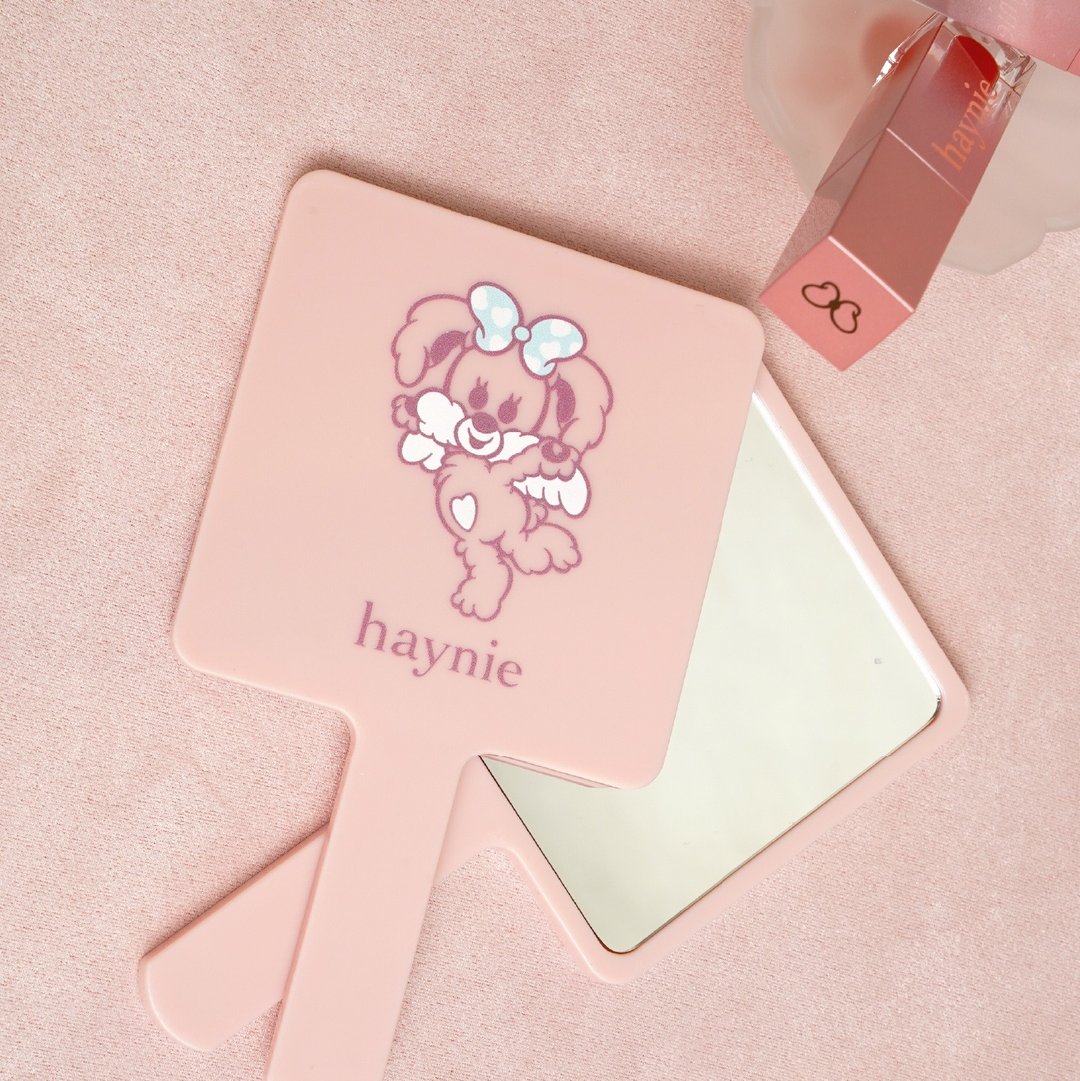 【haynie】手持镜 艺术家独特创作 - 彩妆刷具/镜子/梳子 - 其他材质 粉红色