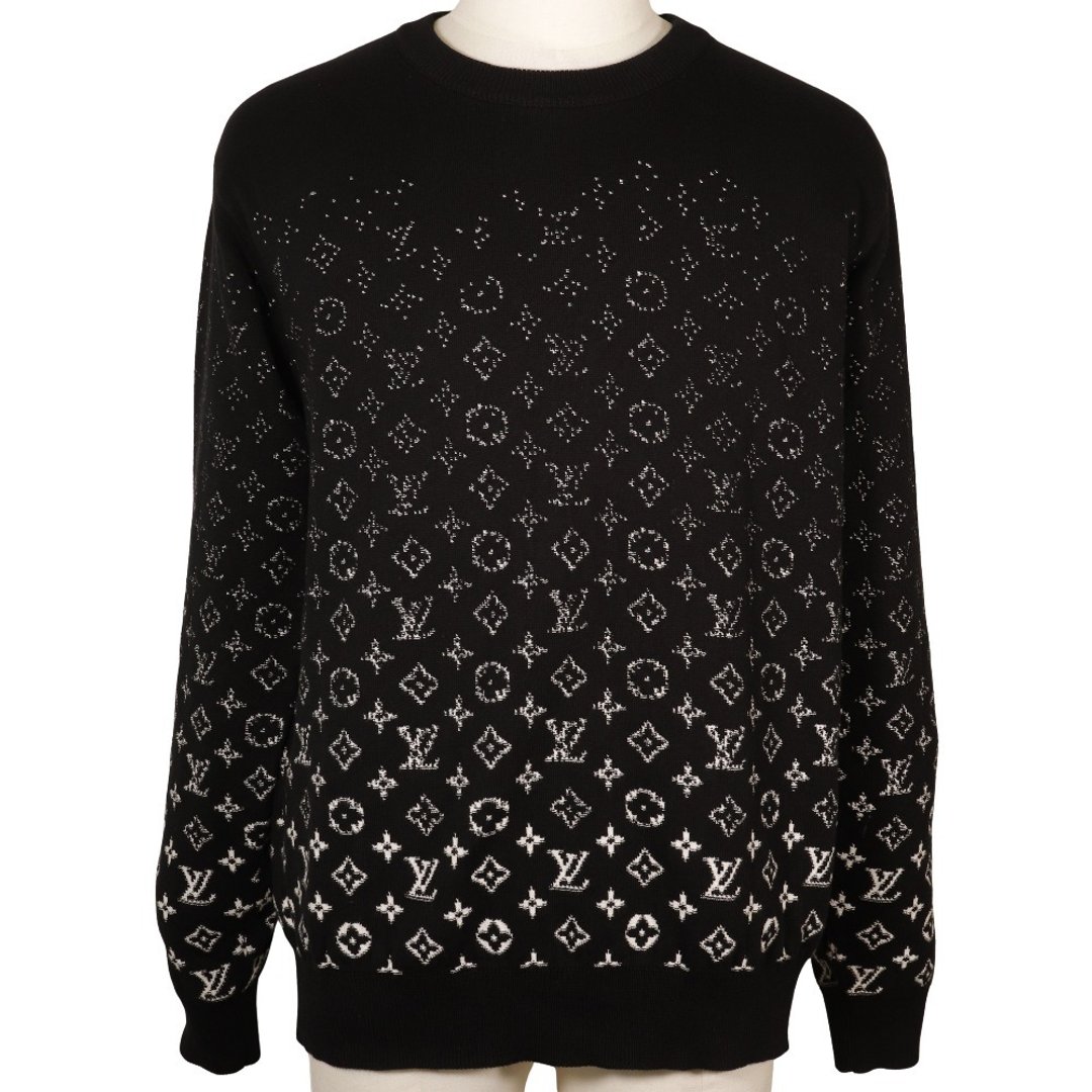 【日本直送】路易威登 LOUIS VUITTON Monogram Gradient 针织衫 渐层 RM232Q USO HKN44W 男士【二手】 - 男装针织衫/毛衣 - 棉 黑色