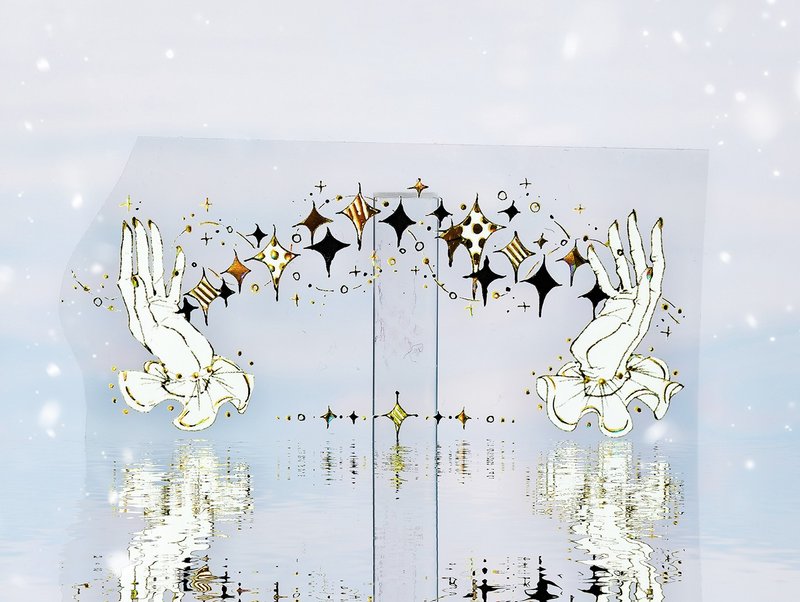 流逝 OKMT新七天流麻咕卡贴纸PET手帐胶带 - 纸胶带 - 塑料 金色