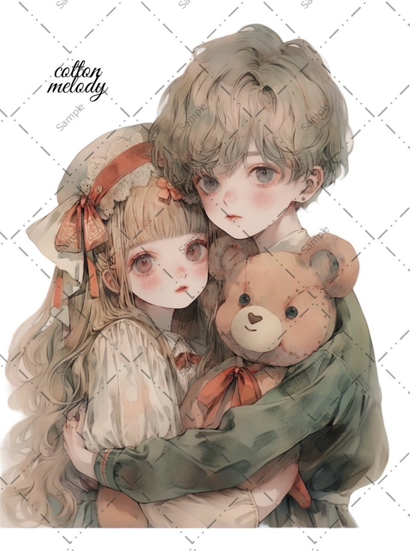 original sticker no.107 人物贴纸 原创贴纸 人像贴纸 女孩贴纸 原创人物贴纸 - 贴纸 - 纸 