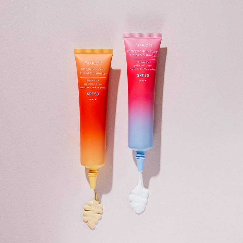 【耐晒抗汗SPF50】修护润色防晒两入组 有机天然 颜色任选 - 防晒 - 其他材质 