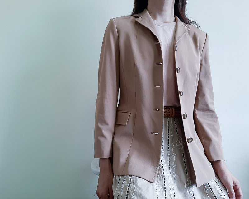 GIANFRANCO FERRE STUDIO 棕色夹克人造丝意大利制造尺码 42 意大 - 女装休闲/机能外套 - 聚酯纤维 咖啡色