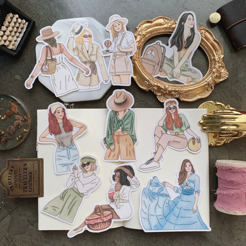 Travel Time Sticker - 贴纸 - 纸 