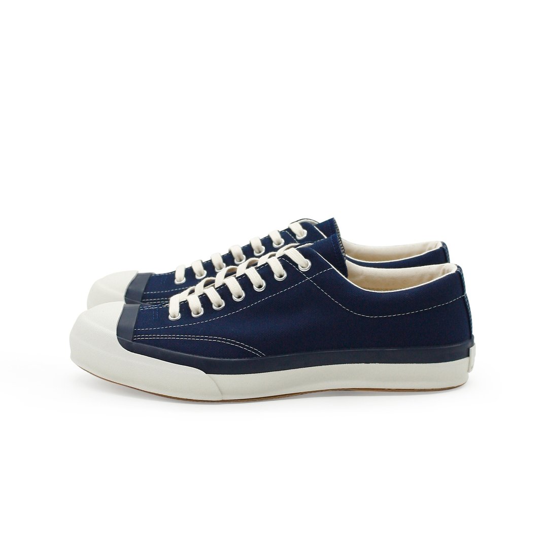 日本久留米月星职人品牌 - GYM COURT - NAVY - 男款休闲鞋 - 其他材质 蓝色
