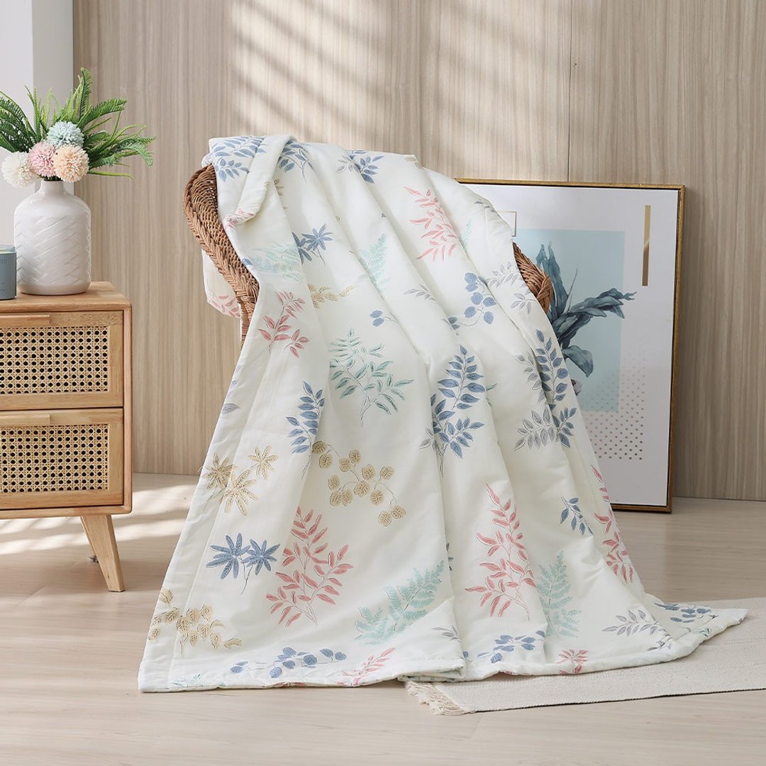 HOYACASA 100%精梳纯棉轻柔凉被-多款任选 150x180cm - 被子/毛毯 - 棉．麻 多色