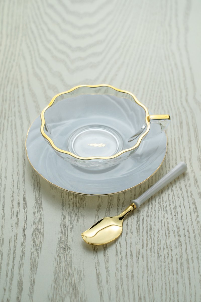 日本制 昭和 玻璃布丁杯 甜点杯  茶杯 咖啡杯 库存新品 台湾包邮 - 盘子/餐盘/盘架 - 玻璃 透明