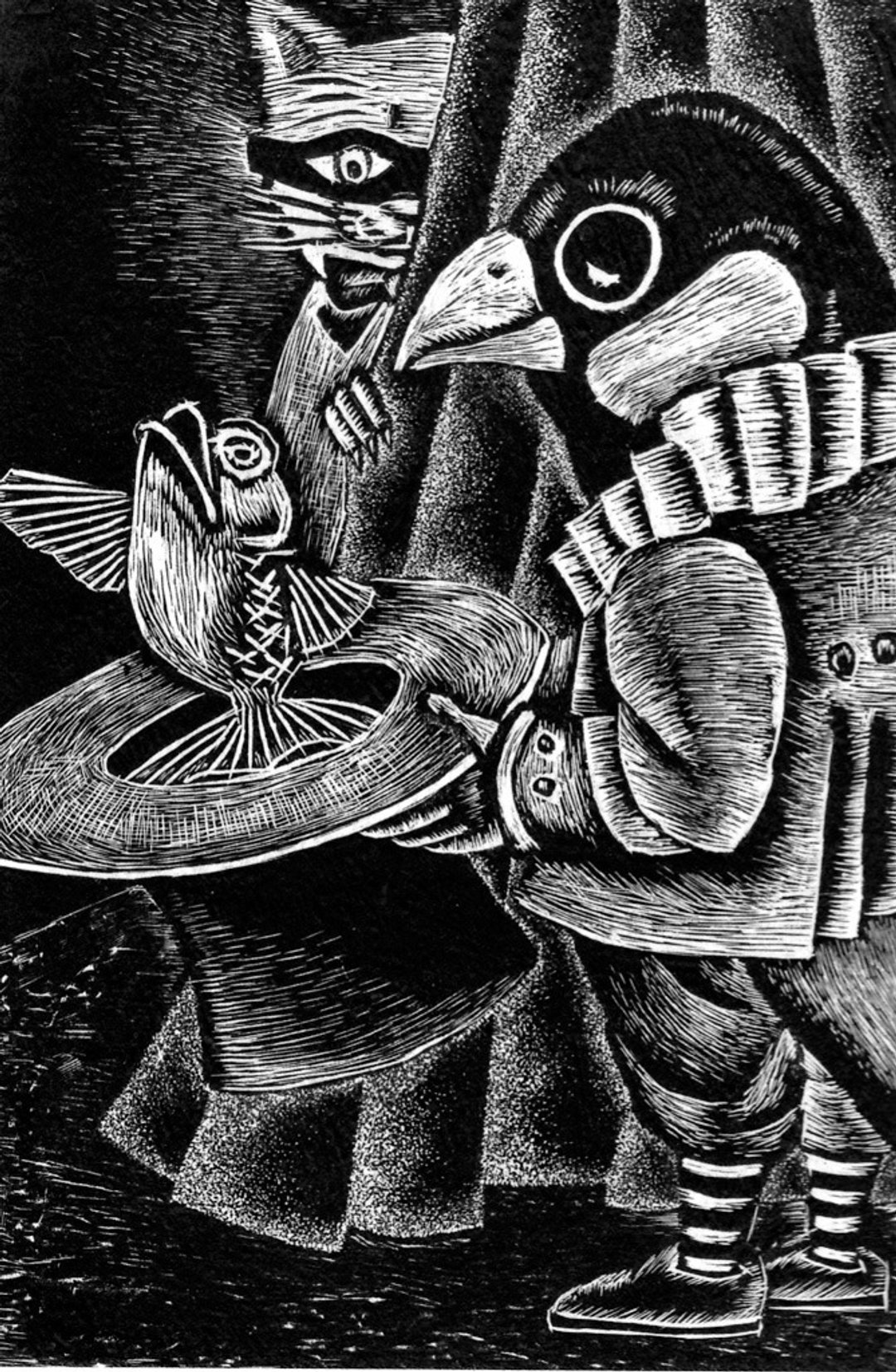 【木口木刻版画】神秘爪哇雀 - 海报/装饰画/版画 - 纸 