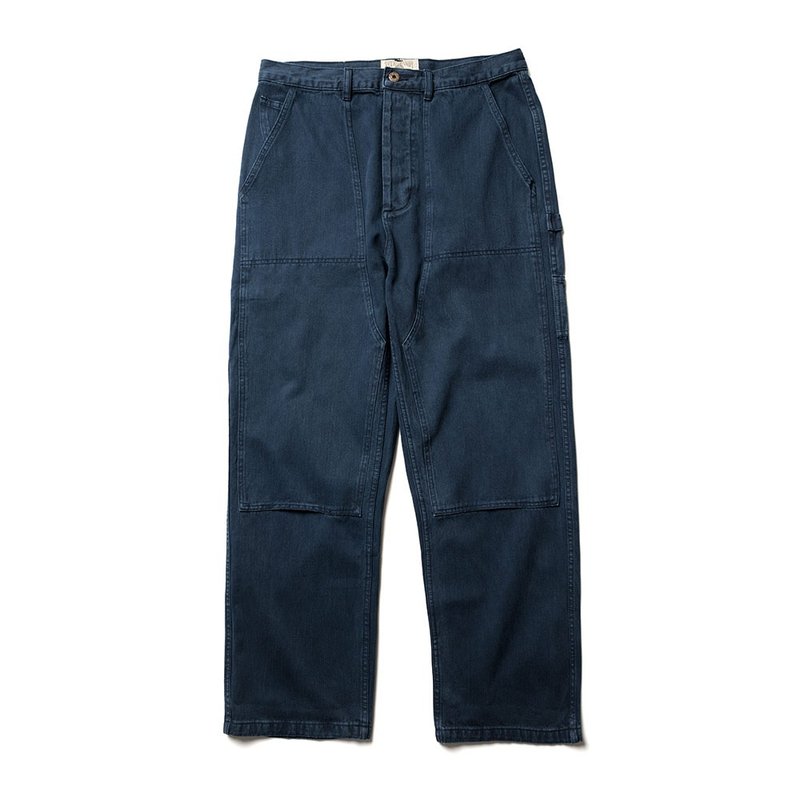 Railman Pants - 蓝染 Indigo - 男士长裤 - 棉 