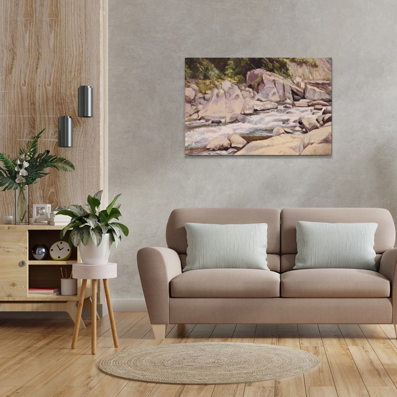 【定制化礼物】李梅树纪念馆 溪水-艺术微喷数位版画 - 海报/装饰画/版画 - 其他材质 多色