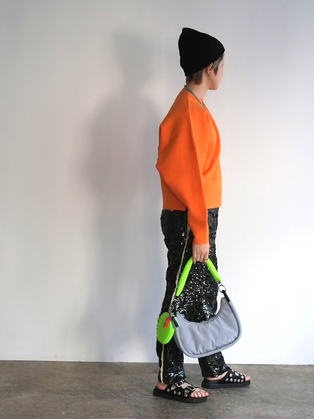 round 2WAY shoulder (C25001)  3color 女包 - 侧背包/斜挎包 - 聚酯纤维 